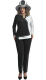 Lily & Taylor 623 two tone pant suit