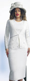 Lily & Taylor 726 ivory skirt suit