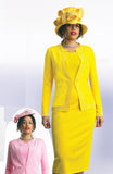 Lily & Taylor 793 yellow skirt suit