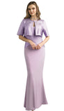 Lily and Taylor 885 periwinkle knit jacket maxi dress