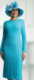 Lily & Taylor 908 turquoise dress
