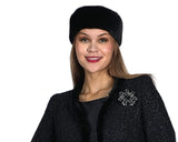 Lily & Taylor A23 mink black hat