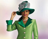 Lily & Taylor H119 emerald green hat