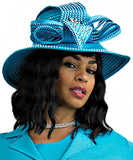 Lily & Taylor H464 turquoise hat