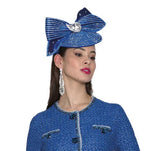 Lily & Taylor H476 royal blue fascinator