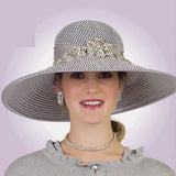 Lily & Taylor H570 silver hat