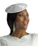 Lily & Taylor H807 white fascinator