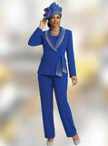 Lily & Taylor 4373 royal blue pant set