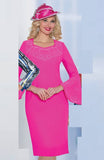 Lily & Taylor 4682 pink dress
