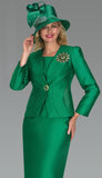 Lily & Taylor 4890 emerald skirt suit