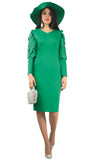 Lily & Taylor 4901 emerald green dress