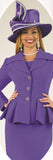 Lily & Taylor 4918 purple skirt suit