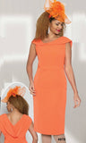 Lily & Taylor 4978 orange dress