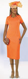 Lily & Taylor 4982 orange dress