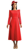 Lily & Taylor 5068 red maxi dress