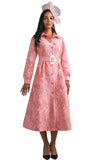 Lily & Taylor 5110 pink jacquard dress