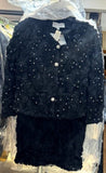 Lily & Taylor 5145 blacklace skirt suit