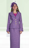 Lily & Taylor 5185 purple skirt suit