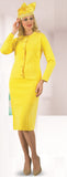 Lily & Taylor 836 yellow skirt suit