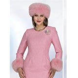 Lily & Taylor A28 pink faux fur headband