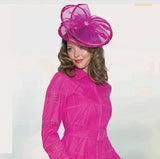 Lily & Taylor 5114 fuchsia fascinator