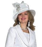 Lily & Taylor H921 white brim hat