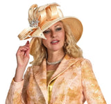 Lily & Taylor H939 peach brim hat