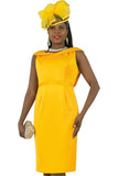 Lily & Taylor 4978 yellow dress