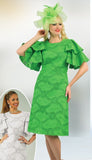 Lily & Taylor 4994 emerald green dress
