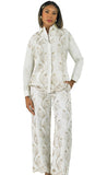 Lily & Taylor 5051 white pant suit