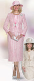 Lily & Taylor 5134 pink skirt suit
