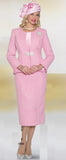 Lily & Taylor 5160 pink skirt suit