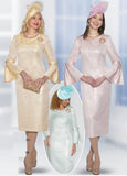 Lily & Taylor 5179 bell sleeve dress