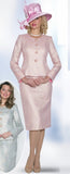 Lily & Taylor 5180 pink skirt suit