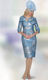 Lily & Taylor 5184 blue dress