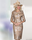 Lily & Taylor 5184gold dress