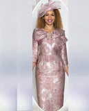 Lily & Taylor 5184 pink dress