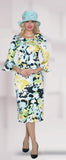 Lily & Taylor 4010 green skirt suit