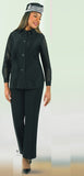 Lily & Taylor 4781 black French crepe pant set