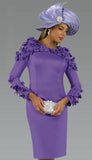 Lily & Taylor 4904 purple knit dress