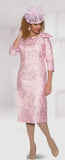 Lily & Taylor 4962 rose pink dress