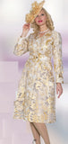 Lily & Taylor 5112 gold dress