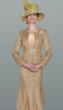 Lily & Taylor 5154 gold skirt suit