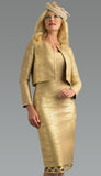 Lily & Taylor 883 gold jacket dress