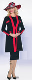 Lily & Taylor 891 red jacket dress
