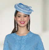 Lily & Taylor H938 Ice blue fascinator