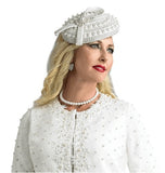 Lily & Taylor H938 Ivory fascinator
