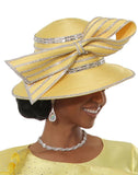 Lisa Rene H3380 canary yellow hat