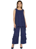 Lisa Rene 3390 navy blue pant set