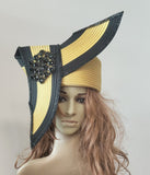 Lisa Rene H12205 yellow fitted hat